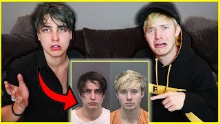 Reacting to Memes of Our Arrest  Colby Brock [upl. by Eteragram]