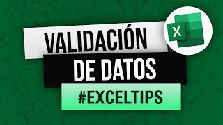 Validación de datos en Excel para que los registros de usuarios sean correctos [upl. by Ddat245]