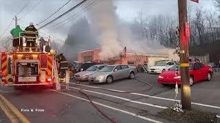 PreArrival Building Fire  Saint Clair Pa  03272021 [upl. by Monteria182]