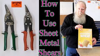 How To Use Sheet Metal Shears [upl. by Niveg]