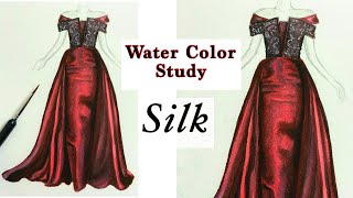 Silk  Water Color Series  Fashion Illustration [upl. by Airtap]