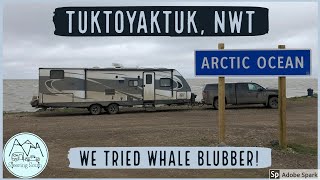 Tuktoyaktuk  Arctic Ocean  First Time Trying Muktuk [upl. by Odelle905]