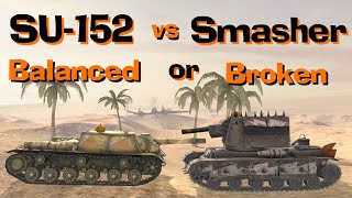 WOT Blitz Face Off  SU152 vs Smasher [upl. by Alhan]