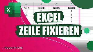 Excel Zeilen fixieren  so gehts [upl. by Akimot]