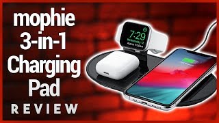 Mophie 3in1 Wireless Charging Pad Review  Apple AirPower Mat Alternative [upl. by Enytnoel391]