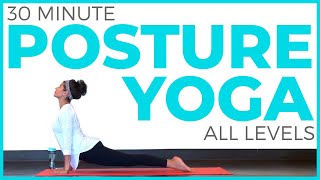 30 minute Yoga for Posture All Levels  Sarah Beth Yoga [upl. by Milty]