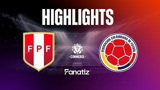 Perú vs Colombia 11  Highlights  World Cup Qualifiers 2026 [upl. by Laeahcim]