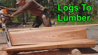 Logs To Lumber WTimber Tuff Sawmill Jig [upl. by Nairadas]