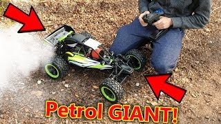 Cheap Giant Petrol RC Car Test  Rovan QBaja [upl. by Yttisahc]