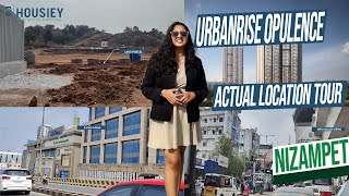 Urbanrise Opulence Nizampet  Actual Location Tour  Urbanrise Bachupally Hyderabad [upl. by Birch]