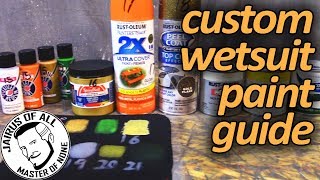 Painting Neoprene  The Definitive Guide To Custom Painting A Wetsuit [upl. by Willey566]