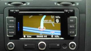 Volkswagen RNS315 GPS system demo review and tips in a VW Jetta TDI [upl. by Essy]