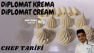 Diplomat Krema Tarifi  Diplomat cream recipe   Chef tarifi [upl. by Fisch827]