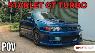 Toyota Starlet GT Turbo POV Drive GoPro 9 [upl. by Kelby]