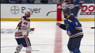 Zack Kassian vs Patrick Maroon Mar 19 2019 [upl. by Neau]