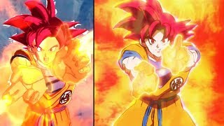 Super Saiyan Vegeta and Super Saiyan God Goku References  Dragon Ball Legends [upl. by Ahsienak232]