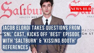 Jacob Elordi Jokes About Saltburn Kissing Booth and Priscilla in SNL Monologue [upl. by Neirb]