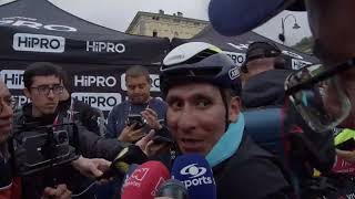 Nairo Quintana  Entrevista en la llegada  Etapa 2  Giro dItalia 2024 [upl. by Vergos]