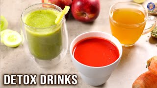 Easy Detox Drink Recipes  Detox Drink To Flush Out Toxins  DetoxSmoothie DetoxTea amp DetoxSoup [upl. by Ajnot]