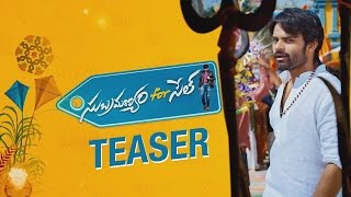 Subramanyam for sale first look teaser  Sai Dharam Tej Regina Cassandra [upl. by Seiden]