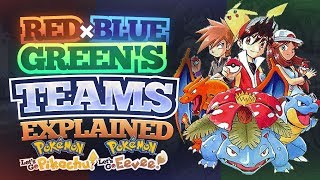 RED BLUE amp GREENS Teams Explained  Pokemon Lets GO [upl. by Nico]