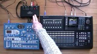 Tascam DP2432SD Tutorial 13 Midi Sync  oldschool [upl. by Zetta619]