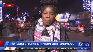 Gatlinburg hosting 48th annual Christmas Parade [upl. by Hatnamas626]