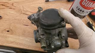 2007 Yamaha Rhino 450 carburetor clean [upl. by Berlin]