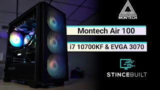 Montech Air 100 Build w i7 10700KF  EVGA 3070 XC3 [upl. by Eniamreg]