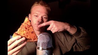 ASMR Eating Sounds and Ramble Pizza Wings Mountain Dew [upl. by Irrab712]