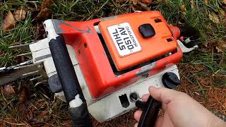 Stihl 051 AV Electronic chainsaw [upl. by Alenson276]