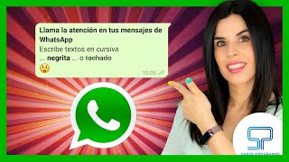 ✅ Truco WHATSAPP 👉 Resalta textos en tus mensajes de Whatsapp [upl. by Yntirb]