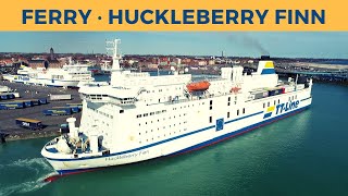 Departure of ferry HUCKLEBERRY FINN Trelleborg TTLine [upl. by Zeralda451]