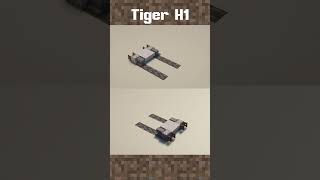 Minecraft Tiger H1 Tank  Done to One [upl. by Dominic839]