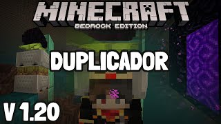 MINECRAFT BEDROCK 120 DUPLICADOR DE BLOQUES CON GRAVEDAD [upl. by Hooker]