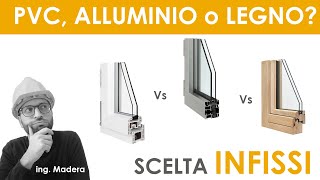 Infissi in PVC alluminio a legno quale scegliere Qual è la migliore finestra o portafinestra [upl. by Essej]