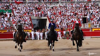 SAN FERMÍN 2024 2do festejo Paseíllo Pablo Hermoso de Mendoza Armendáriz y Guillermo H de Mendoza [upl. by Imac971]