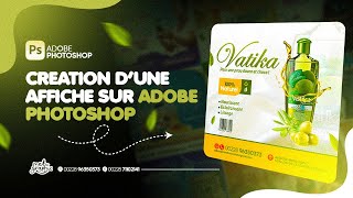 COMMENT CRÉER UNE AFFICHE SUR PHOTOSHOP DE A À Z TUTO COMPLET [upl. by Leaffar]