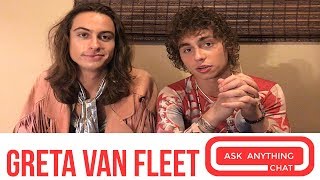 Greta Van Fleet Teaches Us About The 2 Kinds Of Groupies [upl. by Alleul]