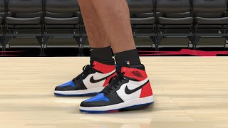 NBA 2K24 Next Gen Shoe Creator  Air Jordan 1 quotTop Threequot Left Shoe [upl. by Thorin430]