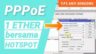 Full Setting PPPoE Di Dalam Satu Interface Hotspot yang Sama [upl. by Schnorr]