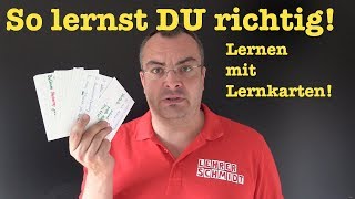 So lernst du richtig Die BESTE LERNMETHODE erfolgreich lernen  Lehrerschmidt [upl. by Assenal690]