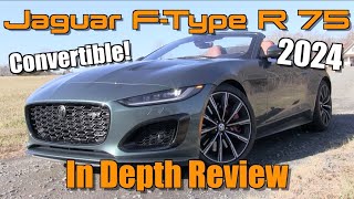 2024 Jaguar FType R 75 Convertible Start Up Test Drive amp In Depth Review [upl. by Ajssatan]