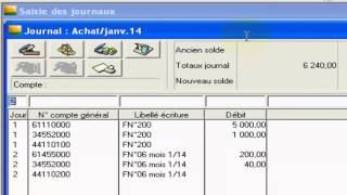 sage compta tuto saisie des écritures comptables FM [upl. by Araic]