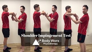 Shoulder Impingement Test  BodyWorx Physiotherapy Newcastle [upl. by Esinnej]