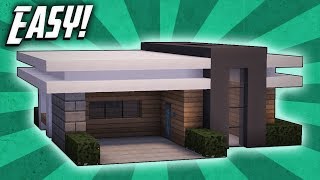 Minecraft How To Build A Small Modern House Tutorial 11 [upl. by Nepets]