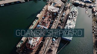 GDANSK SHIPYARD  Poland 4K60FPS [upl. by Landa589]