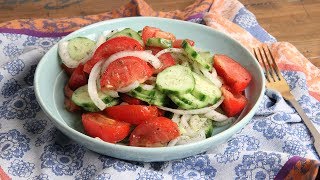 Easy Tomato amp Cucumber Salad  Episode 1175 [upl. by Arimaj26]