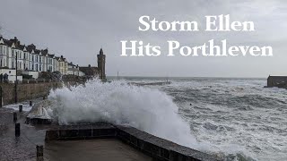 STORM ELLEN HITS PORTHLEVEN CORNWALL  200820 [upl. by Mohammad]