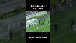 Gol de Lisandro 4072024 Relato Gabriel Anello futbol copaamerica2024 viral argentina licha [upl. by Ymar]